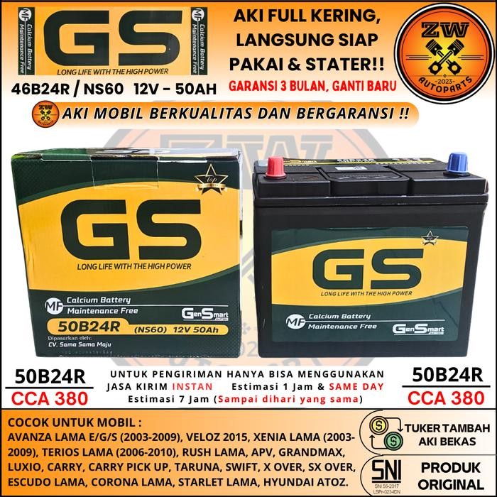 AKI MOBIL XENIA LAMA, AVANZA LAMA, GRANDMAX, RUSH NS60 GS MF AKI KERING