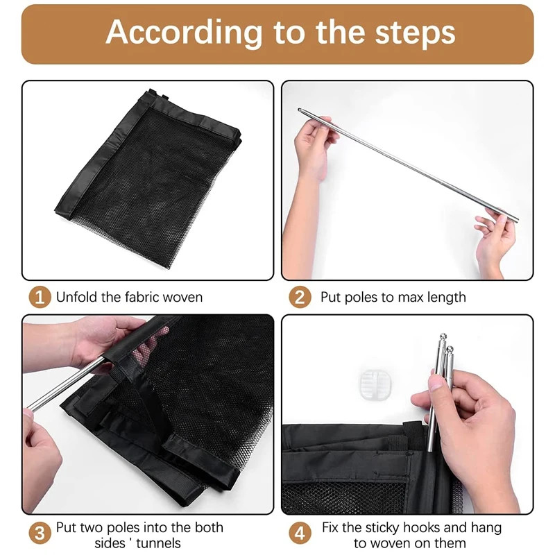 Pintu Jaring Penghalang Pagar Hewan Kucing Anjing Magic Gate/ Pagar Penghalang Binatang Sekat