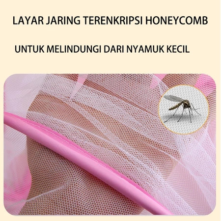 Kelambu Lipat Bayi Praktis Portable / Bayi Ranjang Kotak Tenda Jaring Bayi