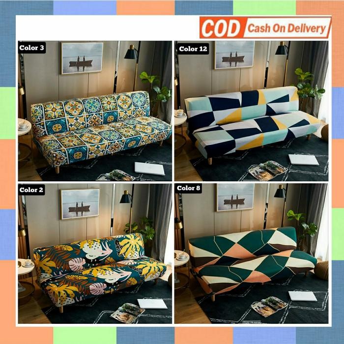 ORIGINAL SARUNG SOFA BED MOTIF ELASTIS COVER SOFA BED INOAC SOFA BED