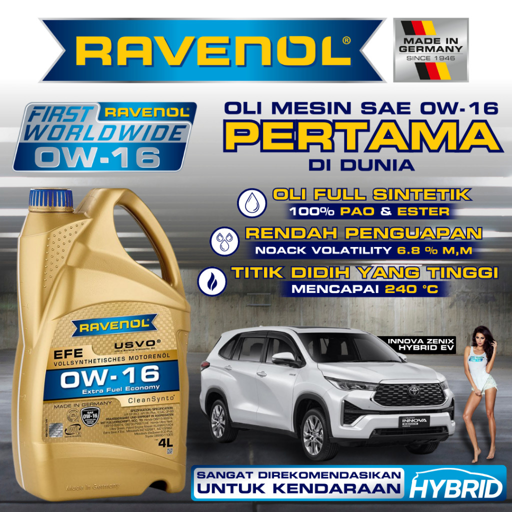 OLI RAVENOL E 0W-16 1 LITERAN "MADE IN GERMANY"