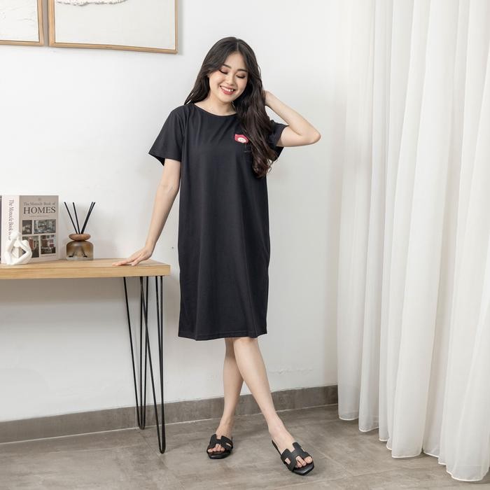 Fleesa- Forever Sweet Home Dress Eve Series Daster Wanita Dress Panjang Simple Piyama Tidur