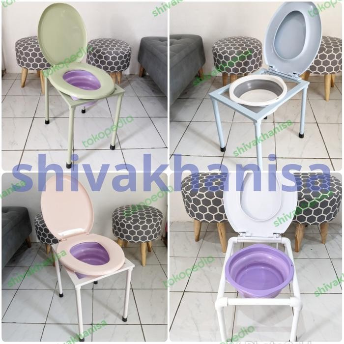 PROMO Besi Kursi toilet kloset closet wc duduk jongkok seat portable 40 cm