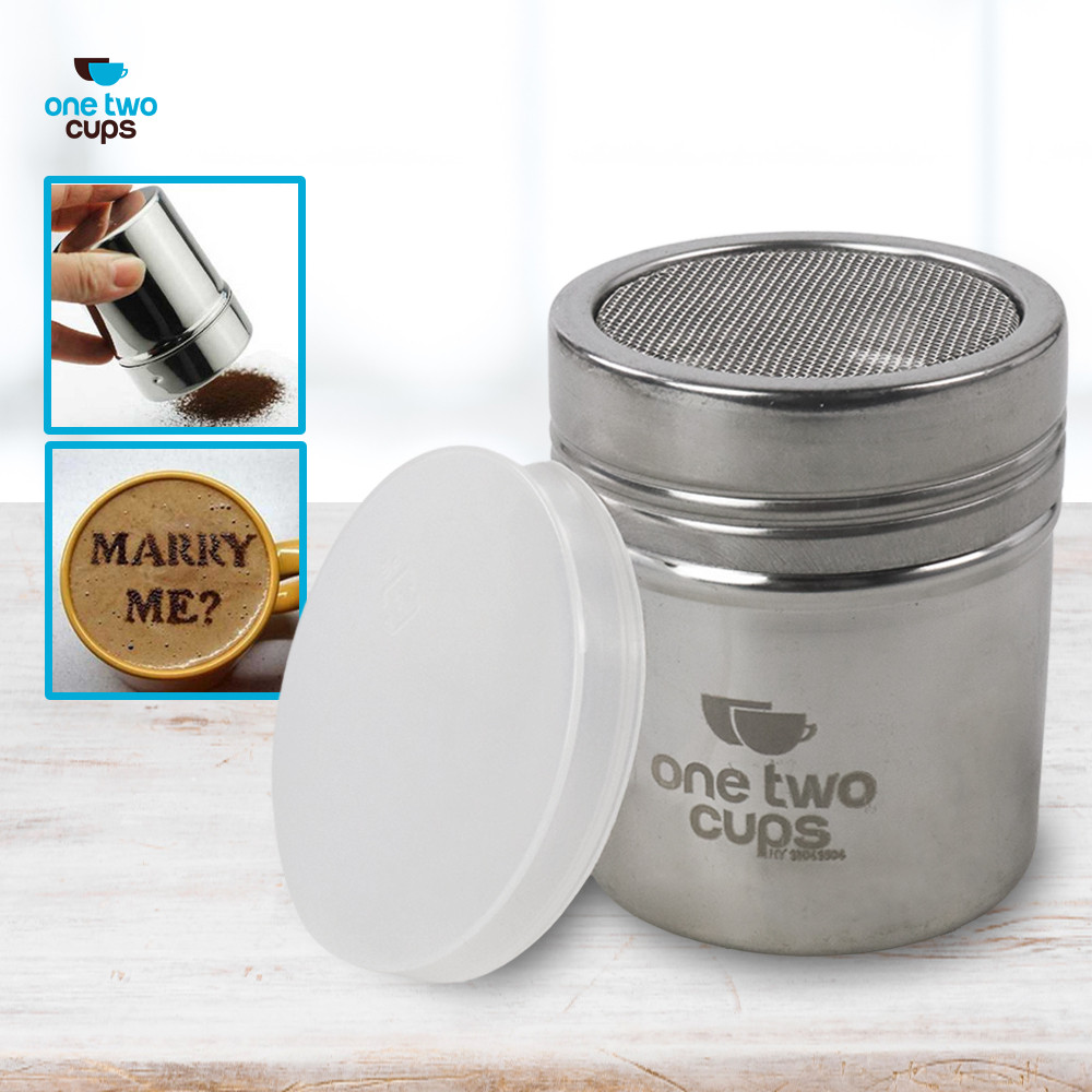 

One Two Cups Penabur Bubuk Stensil Kopi Coklat Gula Barista 350ml - HY1801504