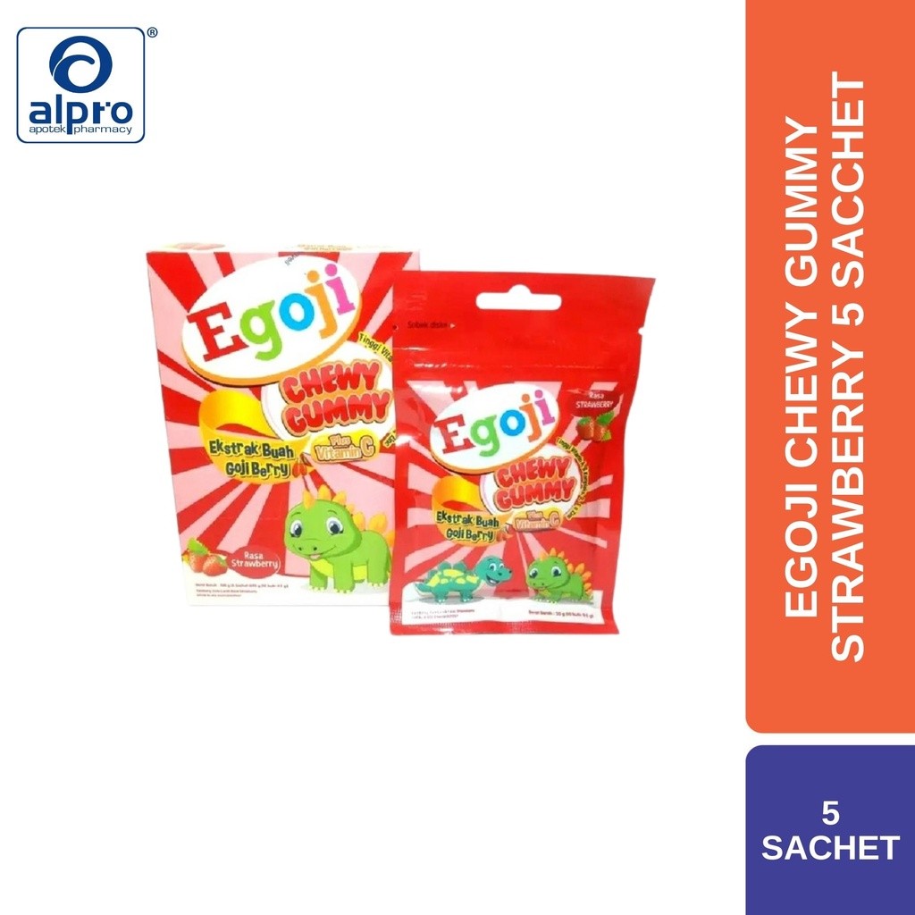

Egoji Chewy Gummy Strawberry 5 Sacchet