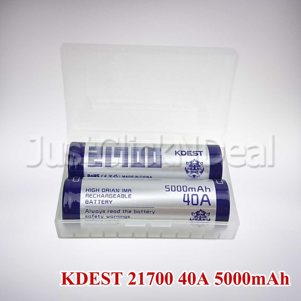 BATERAI 21700 KDEST BIRU 40A 5000MAH AUTHENTIC