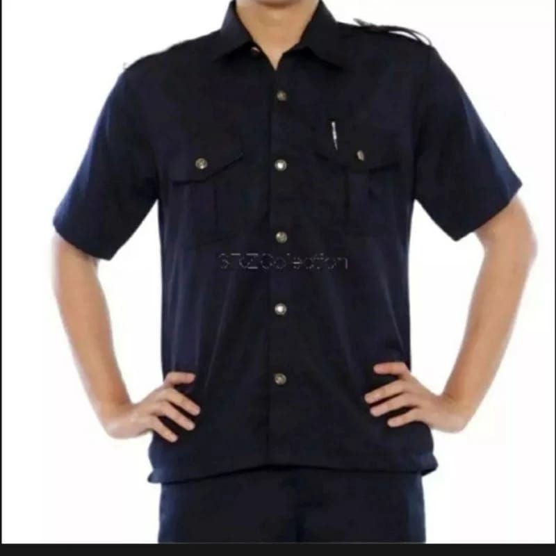 Premium Mssashop Stelan Baju Safari Setelan Security Seragam Safari Satpam Seragam Safari Lengan