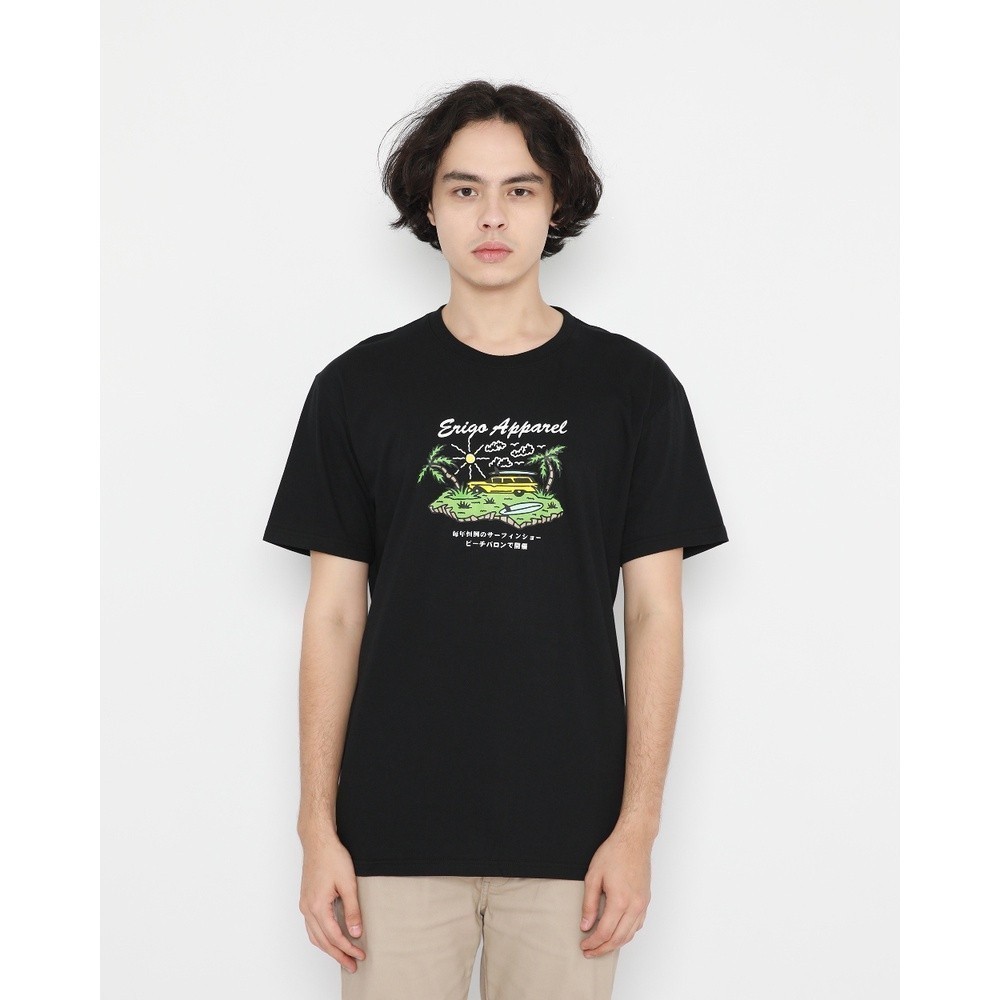 【COD】Erigo T-Shirt Erigo Land Black Unisex