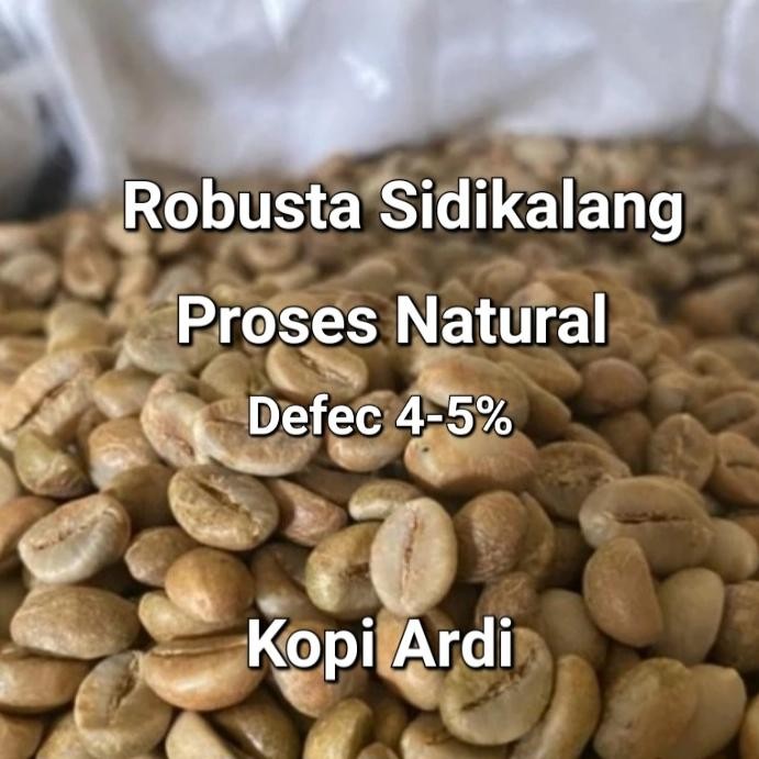 

Green bean Robusta Sidikalang natural Proses 1kg