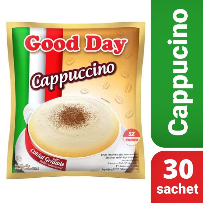 

Kopi Good Day Cappucino Bag isi 30 sachet BPOM RI