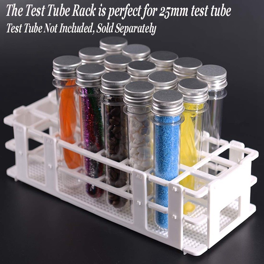 Rak Test Tube 60 Lubang Centrifuge Tube Rack Rak / Rak Tabung Reaksi Plastik 60 Lubang