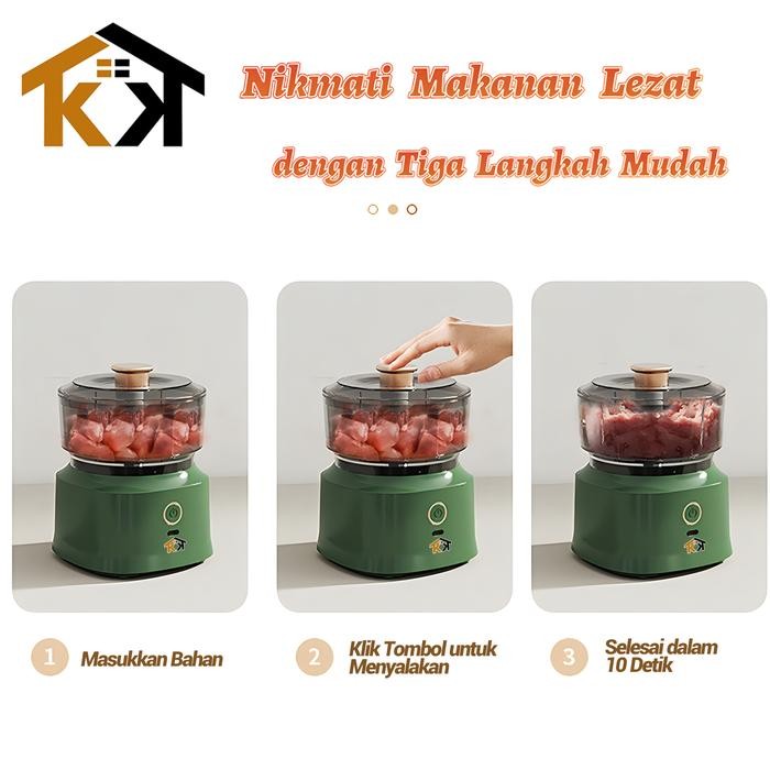 (KK) Mesin Chopper Daging Mini Elekterik 350ml Praktis/Mesin Chopper Multifungsi