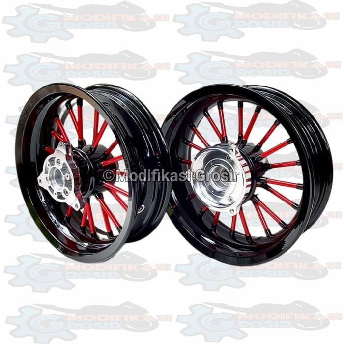 VELG RACING TAPAK LEBAR POWER ANDONG NMAX OLD NMAX 155 BLACK/RED