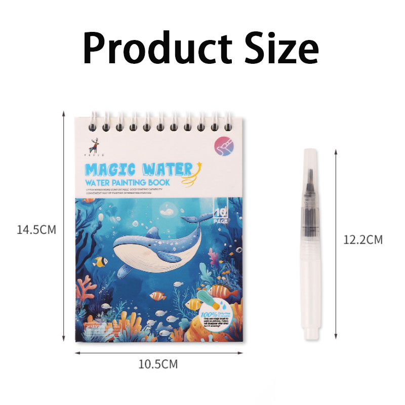 

Magic Water Painting Books Fantastic Unicorn Forest Animal Ocean Reusable Water Graffiti Pictures