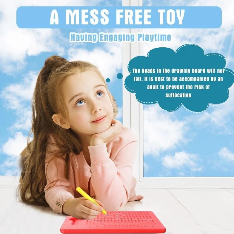 

Magnet Pad For Kids Magnetic Drawing Board Tablet Steel Bead Stylus Pen Bead Educational Writing
