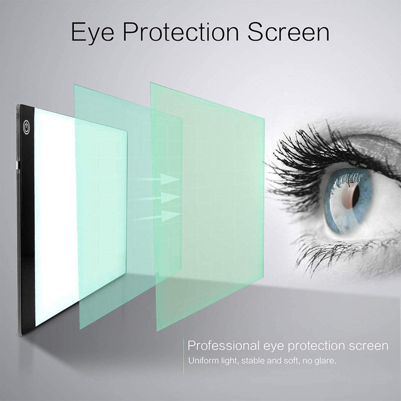 

A3/A4/A5 Three Level Dimmable Led Light Pad Drawing Board Pad Tracing Light Box Eye Protection