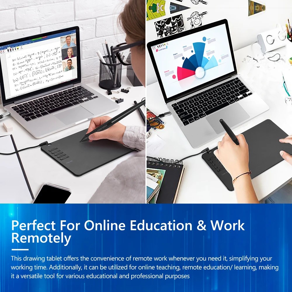 

Tablike T906 Artist Digital Pen Tablet With 10 Express Keys For Paiting/Drawing, Graphics Tablet For