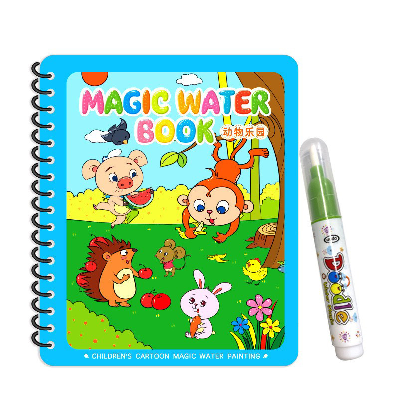 

Magical Water Drawing Notebook Children'S Graffiti Pen Portable Erasable Reusable Children'S Early