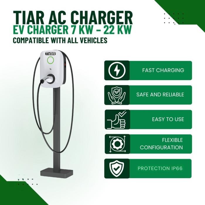 Fast Charging EV Charger 7/11/22KW AC - TIAR EV Charger (Model HH)
