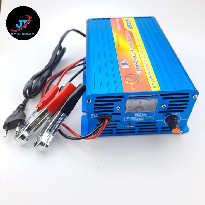 Smart Fast Charger Accu Cas Aki Otomatis 12v 10A 20A 30A 10 20 30 Amper