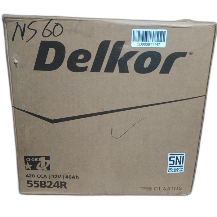 Aki/Accu/Battery Mobil Delkor MF/Kering NS60/NS 60/55B24R