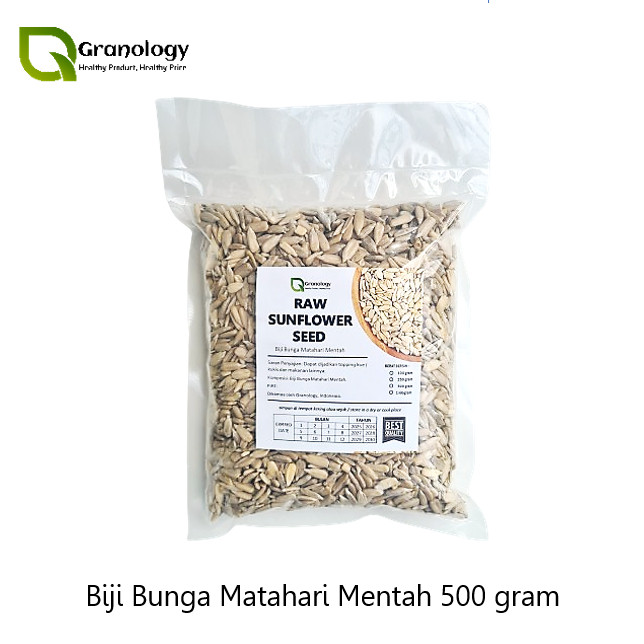 

(RAW) Biji Bunga Matahari Mentah / Raw Sunflower Seed - 500 gram