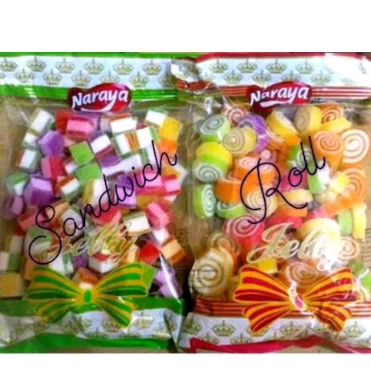 

Jelly thailand sandwich & Jelly Thailand roll /Naraya (400gr)