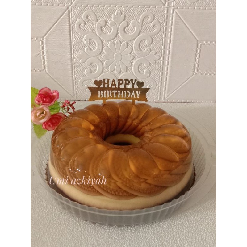 

Puding regal 20cm, Free Vla, Free topper : Birthday/New year/Aniversary/wedding,/idul fitri, Free