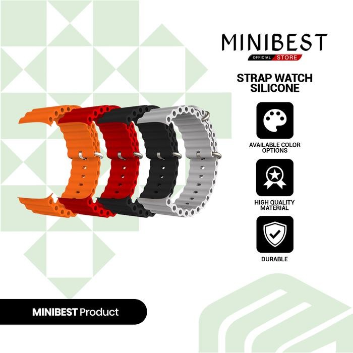 Femmora- Minibest Strap Watch Silicone Rubber Premium Strap Sport Smartwatch