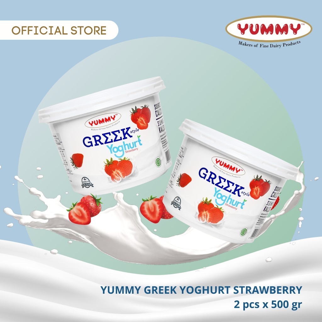 

YUMMY GREEK YOGHURT STRAWBERRY 2 X 500G TERLARIS