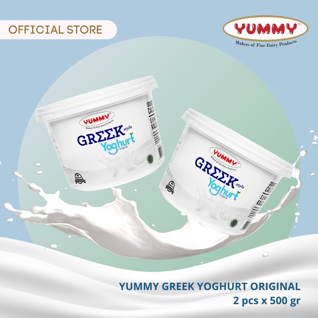 

YUMMY GREEK YOGHURT ORIGINAL 2 X 500G 100% ORIGINAL