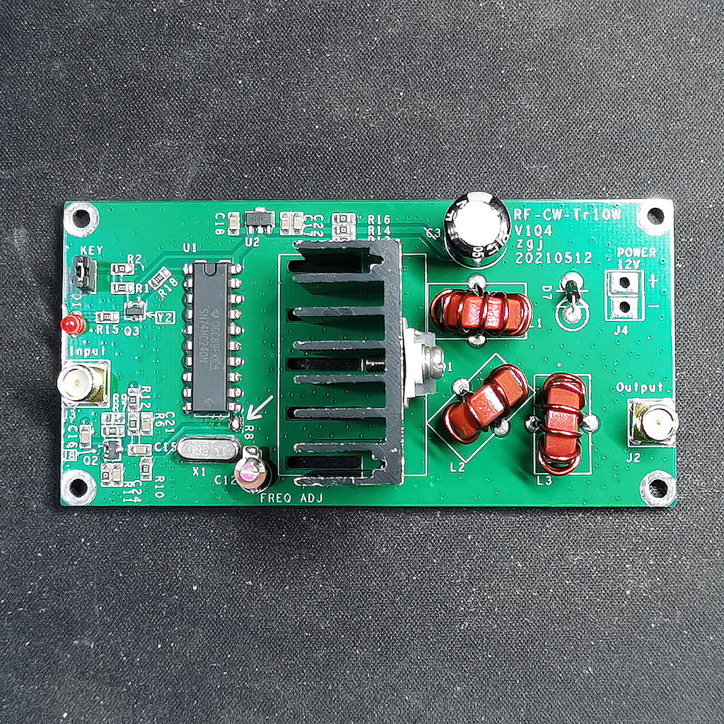 Assembled 8-15MHz 10W 13.56MHz Power Amplifier QRP Radio CW Transmitter