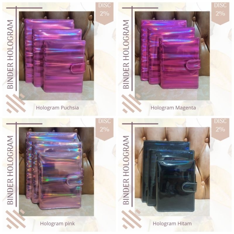 

[READY] Binder hologram A5 (20r) dan B5(26r)