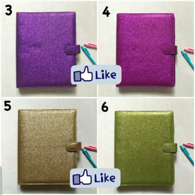 

[READY] Binder Glitter Asli A6 6ring A5 20ring B5 26ring