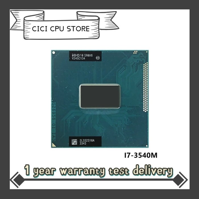 Intel Core i7-3540M i7 3540M SR0X6 3.0GHz Used Dual-Core Quad-Thread