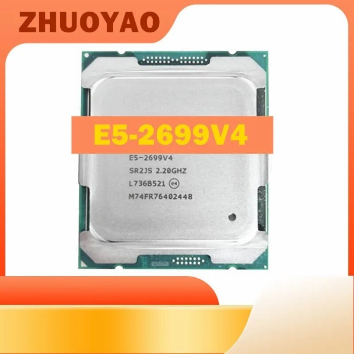 E5-2699V4 Original Xeon E5-2699 V4 LGA2011-3 22-Cores 2.20GHz 55MB