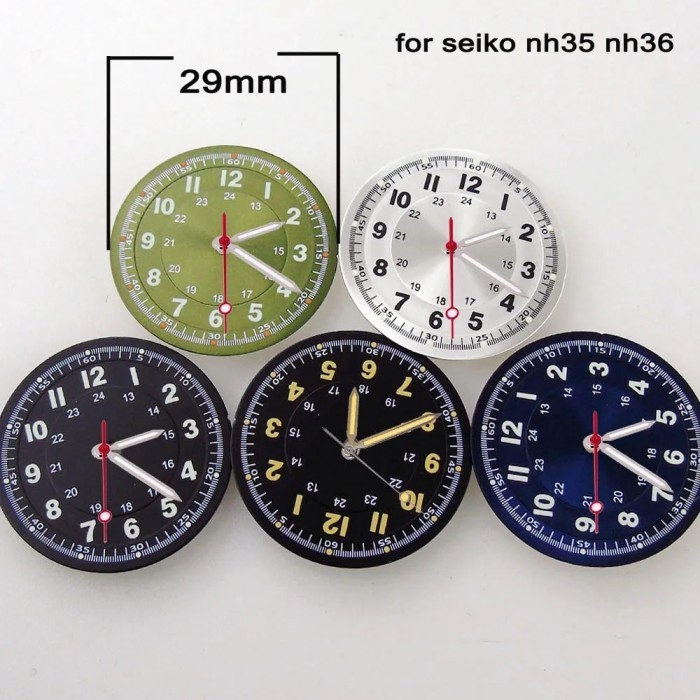 29mm Watch Dial nh35 Pilot Sterile Dial Face for nh35 nh36 Movt