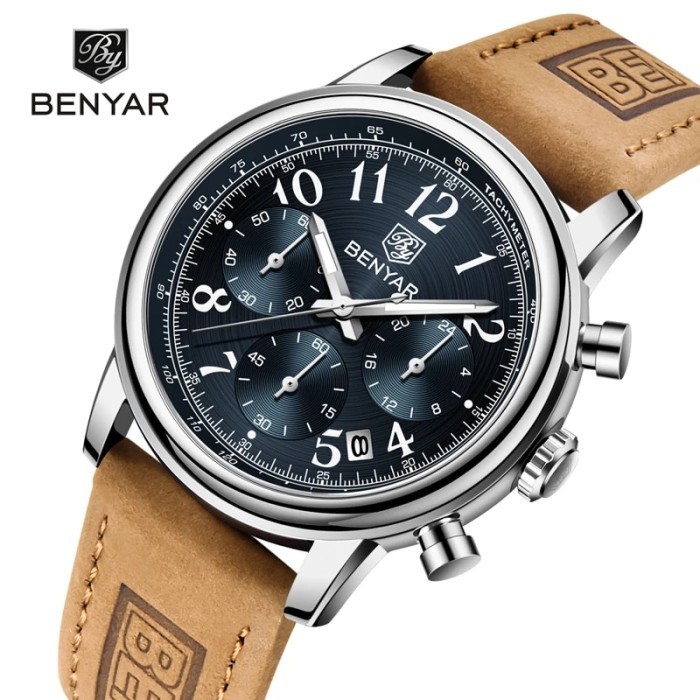 BENYAR Quartz Watch Men 2023 Top Brand Luxury Men Watches Sport