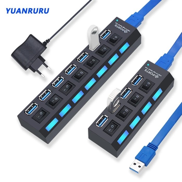 3.0 USB Hub Multi USB Splitter USB Multi Hub USB 3 Hub Use Power