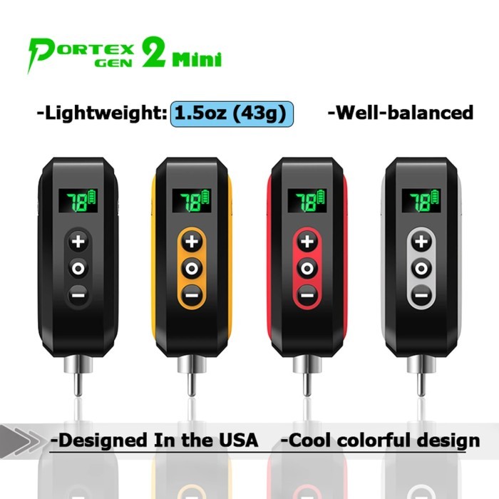 EZ Portex Gen2 Mini Battery Pack Tattoo Wireless Battery Tattoo Power