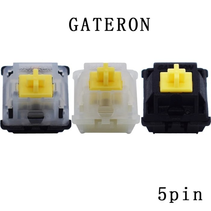 gateron Milky yellow switch 5pin mechanical keyboard accessories game