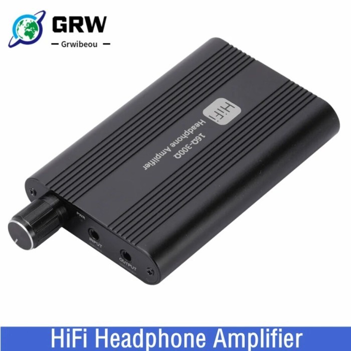 Grwibeou 16-300 ohm Headphone Amplifier 16-150 ohm HiFi Earphone