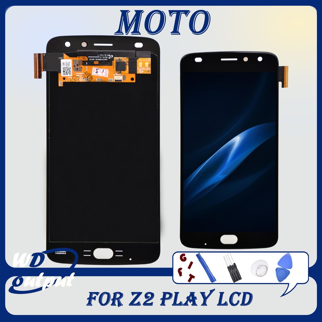 5.5" AMOLED Original For Motorola Moto Z2 Play LCD Display Touch Screen Digitizer Assembly For XT171