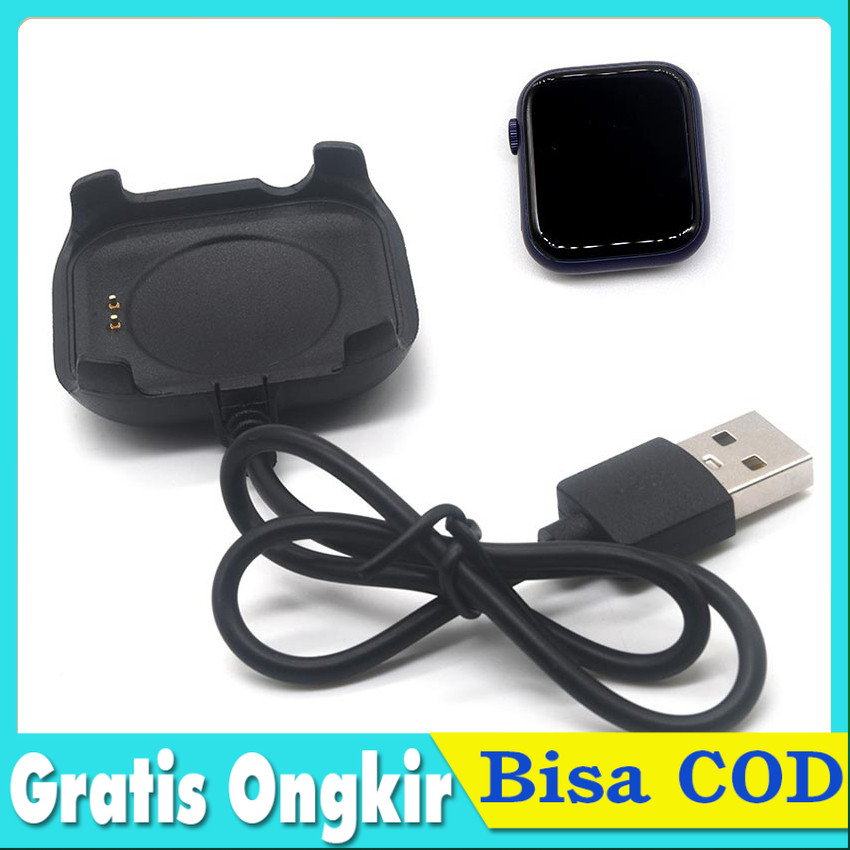 Kabel USB Charger Casan HW19 HW22 2 PIN Smartwatch Jam Docking Cable *