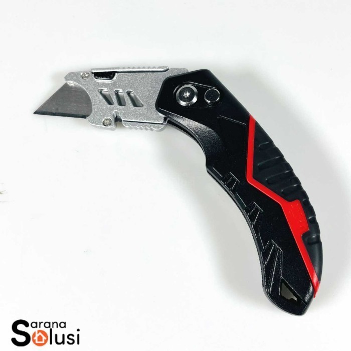 

Pisau Cutter Lipat Folding Utility Knife Angle Adjustable 18mm