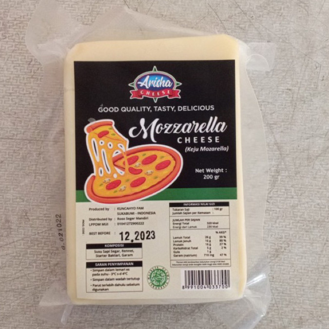 

ARISHA KEJU MOZZARELLA CHEESE 200GR