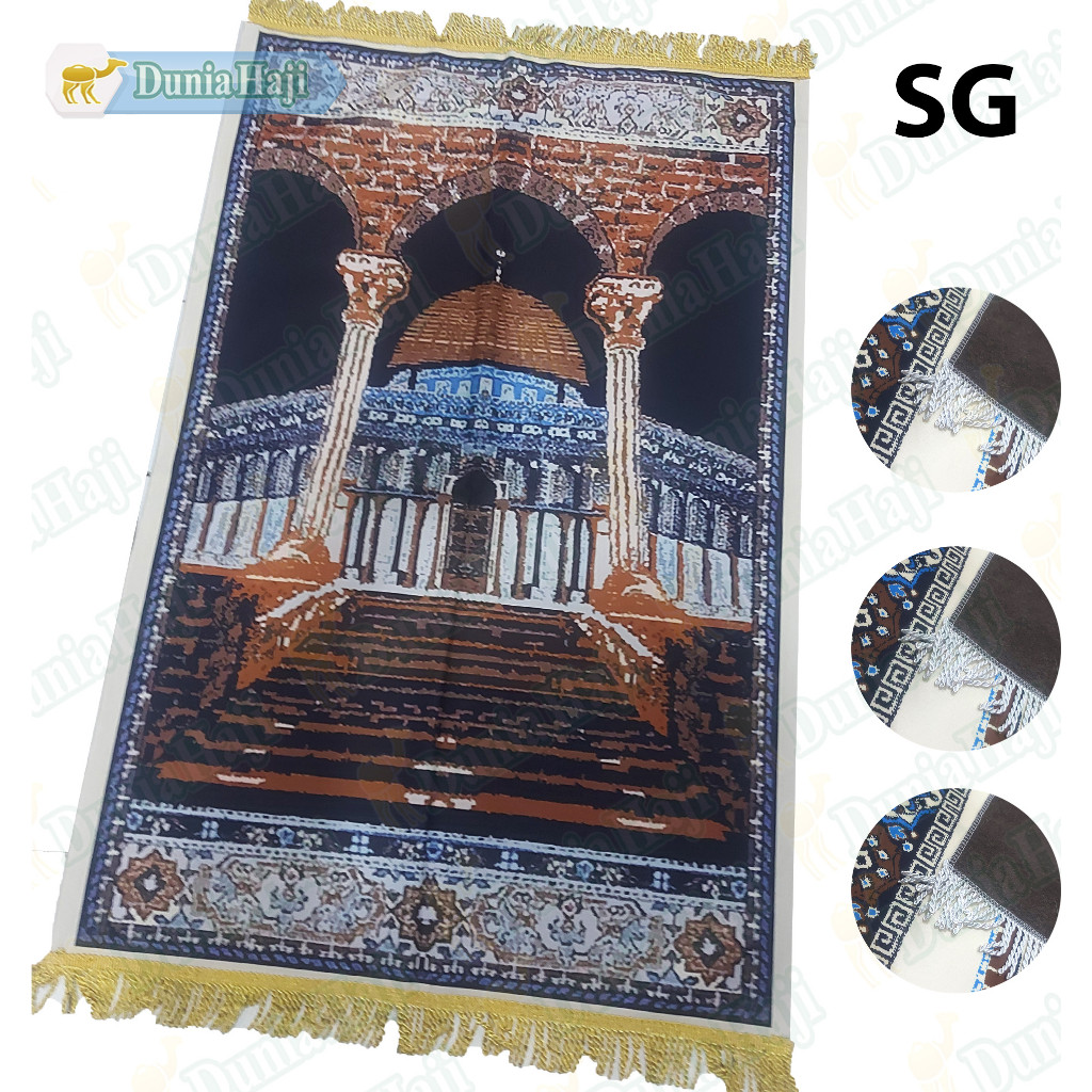 

SAJADAH TURKI TURKEY TURKIYE SUEDE MOTIF 3D 3 DIMENSI / SAJADAH TIPIS BESAR SOUVENIR OLEH OLEH HAJI
