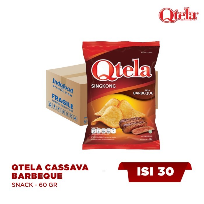 

1 ctn - Qtela Cassava Barbeque 60Gr Terlaris