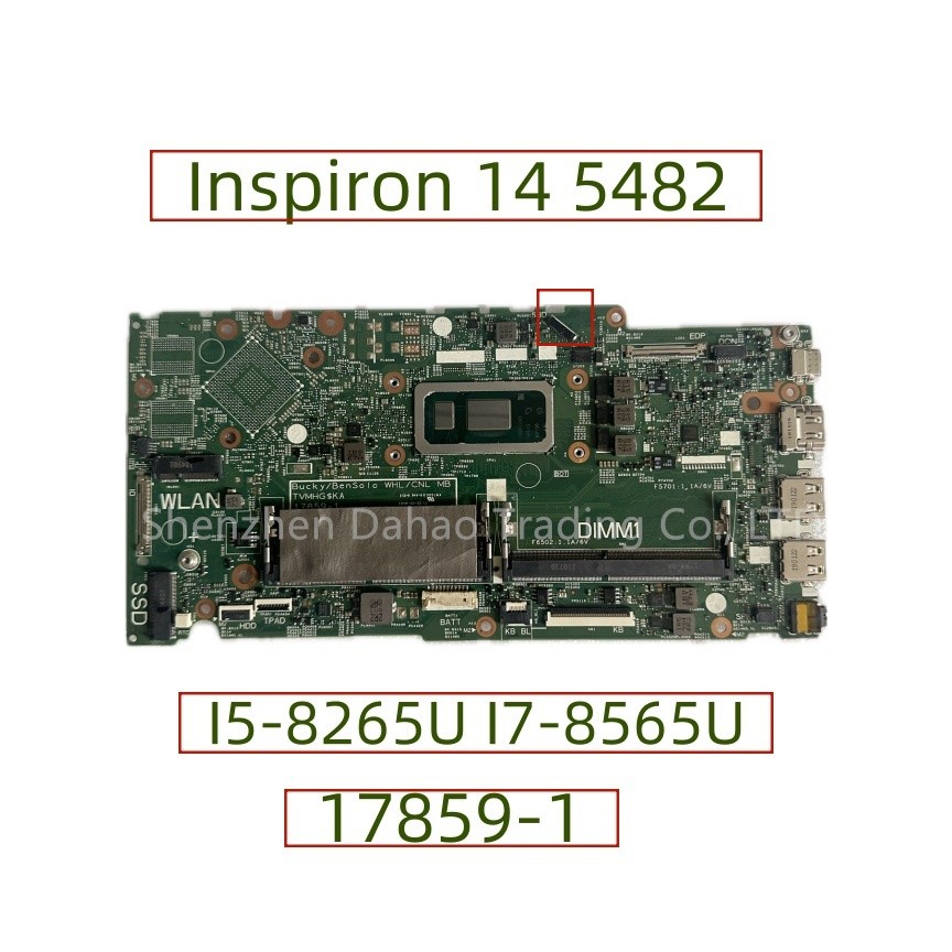 17859-1 For Dell Inspiron 14 5482 Laptop Motherboard With I3-8145U I5-8265U I7-8565U CN-0M02YW 0Y2PX
