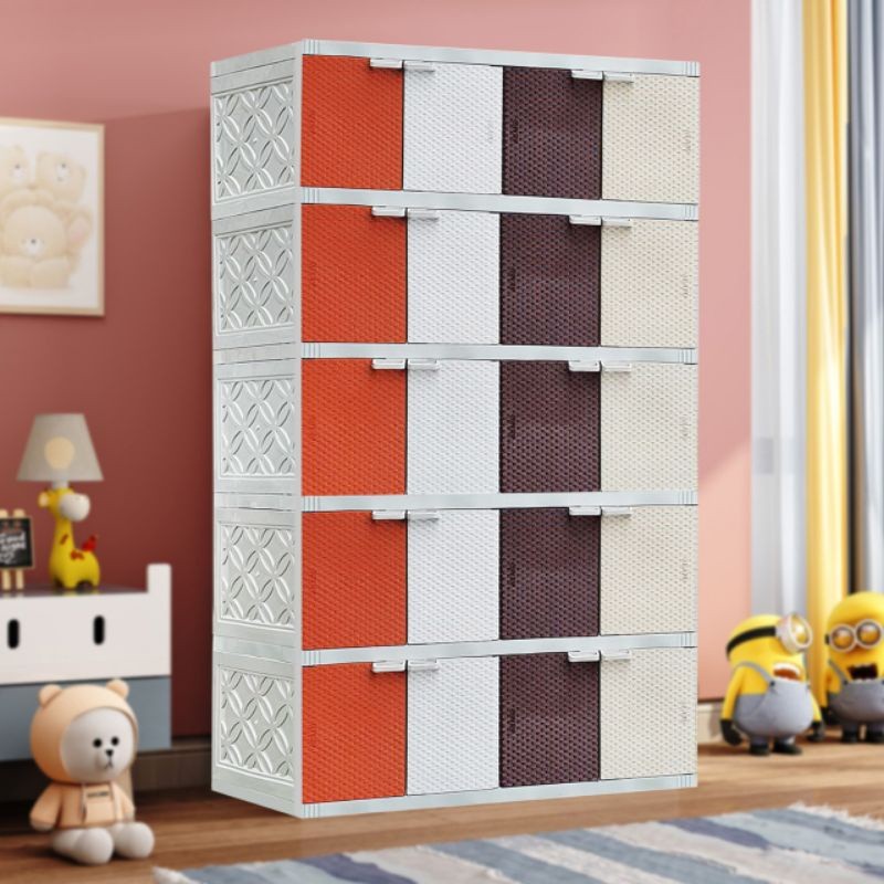 AKAKO - Lemari Fancy Susun 5 motif ratan KHUSUS INSTANT